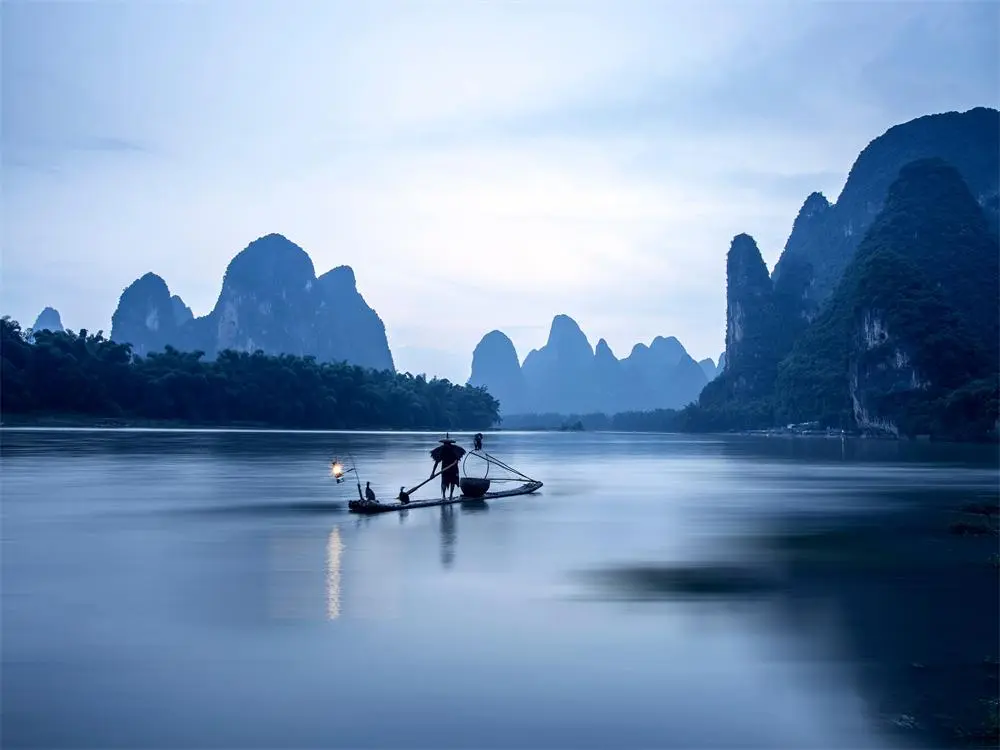 Boats on the Li River