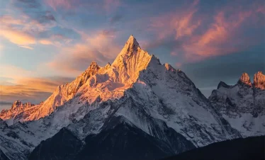 Mt. Everest in the early morning light