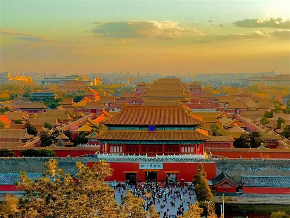 The scenery at the top of Jingshan Park